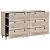 vidaXL Buffet 2 pcs Blanc 60 x 33 x 75 cm bois de manguier massif