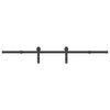 vidaXL Kit de quincaillerie de porte coulissante 183 cm Acier Noir