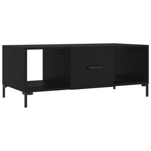 vidaXL Table basse noir 102x50x40 cm bois d'ing&eacute;nierie