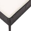 vidaXL Salon de jardin 8 pcs avec coussins r&eacute;sine tress&eacute;e noir