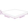 vidaXL Dessus de table carr&eacute; Marron clair 80x80x4cm Bois ch&ecirc;ne trait&eacute;