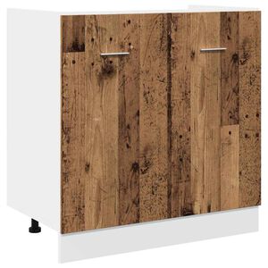 vidaXL Meuble sous-&eacute;vier Lyon bois ancien 80x46x81,5 cm