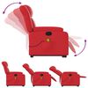 vidaXL Fauteuil inclinable de massage Rouge Similicuir