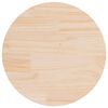 vidaXL Dessus de table rond &Oslash;60x3 cm bois de pin massif