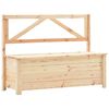 vidaXL Banc de rangement 120 cm bois de pin massif