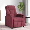 vidaXL Fauteuil de massage Rouge bordeaux Tissu