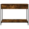 vidaXL Table console ch&ecirc;ne fum&eacute; 100x34,5x75 cm bois d'ing&eacute;nierie