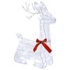 vidaXL Renne de No&euml;l 3D LOVIISA 140 LED Blanc froid 55 x 22 x 63 cm