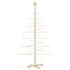 vidaXL Arbre de No&euml;l en bois pour d&eacute;coration 150 cm bois massif de pin