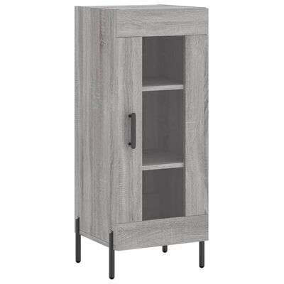 vidaXL Buffet Sonoma gris 34,5x34x90 cm Bois d'ingénierie