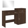 vidaXL Ensemble de coiffeuse 3 pcs ch&ecirc;ne marron bois d'ing&eacute;nierie