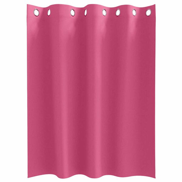 vidaXL Rideaux occultants avec anneaux 2 pcs Rose vif 140 x 140 cm