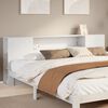 vidaXL T&ecirc;te de lit avec rangement blanc 200 cm bois massif de pin