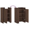 vidaXL Buffet ch&ecirc;ne marron 45x35x75 cm bois d'ing&eacute;nierie