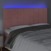 vidaXL T&ecirc;te de lit &agrave; LED Rose 200x5x118/128 cm Velours