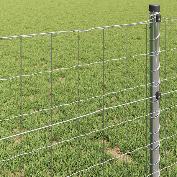 vidaXL Clôture Euro Argent 0.6 x 10 m