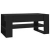 vidaXL Table basse noir 102x55x45 cm bois d'ing&eacute;nierie