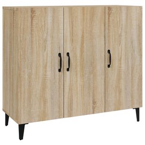 vidaXL Buffet ch&ecirc;ne sonoma 90x34x80 cm bois d'ing&eacute;nierie