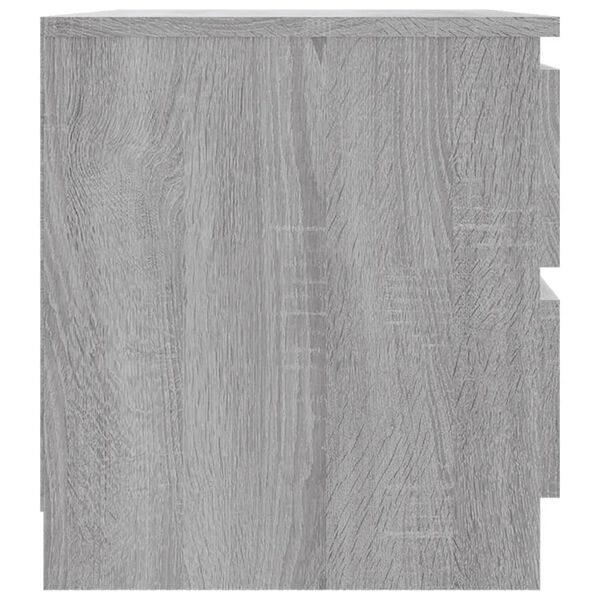 vidaXL Table de chevet Sonoma gris 50x39x43,5 cm Bois d'ing&eacute;nierie