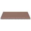 vidaXL Tissu de remplacement pour auvent Marron 5x3 m