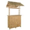 vidaXL Table de bar ext&eacute;rieure Naturel 115 x 95 x 215 cm Bambou