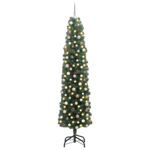 vidaXL Sapin de No&euml;l artificiel Vert 180 cm PVC et acier et plastique