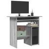 vidaXL Bureau Sonoma gris 80x45x74 cm Bois d'ing&eacute;nierie