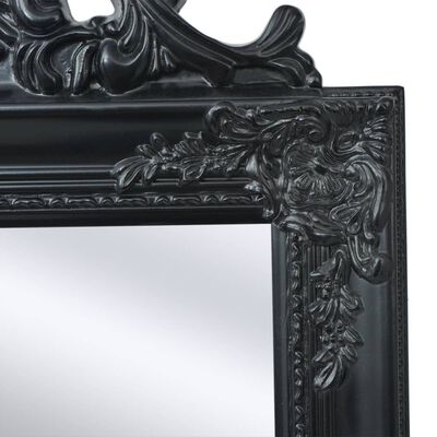vidaXL Miroir sur pied Style baroque 160x40 cm Noir