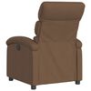 vidaXL Fauteuil inclinable Marron Tissu