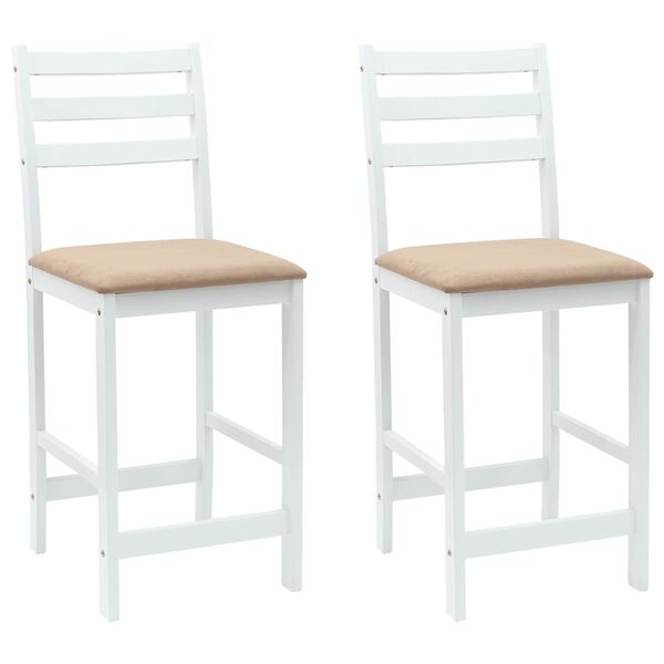 vidaXL Chaises de salle &agrave; manger 2 pcs Blanc 40 x 47,5 x 99,5 cm