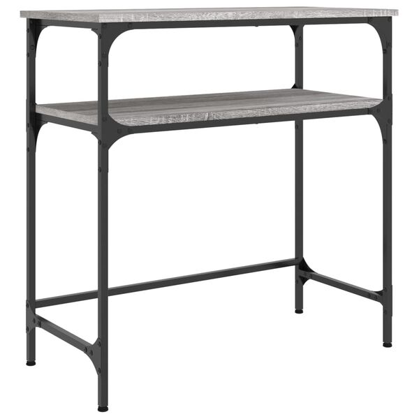 vidaXL Table console sonoma gris 75x35,5x75 cm bois d'ing&eacute;nierie