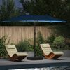 vidaXL Parasol de jardin Azur 385 x 209 x 244 cm Polyester