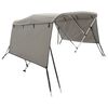 vidaXL Toit bimini &agrave; 3 arceaux parois lat&eacute;rales 183x(170-182)x137 cm