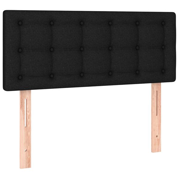 vidaXL T&ecirc;te de lit Noir 90x5x78/88 cm Tissu