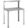 vidaXL Table de rempotage 60 x 50 x 104 cm Acier galvanis&eacute; Argent&eacute;