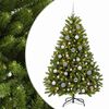 vidaXL Sapin de No&euml;l artificiel vert clair avec boules 120 cm 150 LED