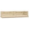 vidaXL Coussins de palette 5 pcs beige tissu
