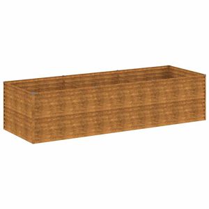 vidaXL Lit sur&eacute;lev&eacute; de jardin 290x100x69 cm acier corten