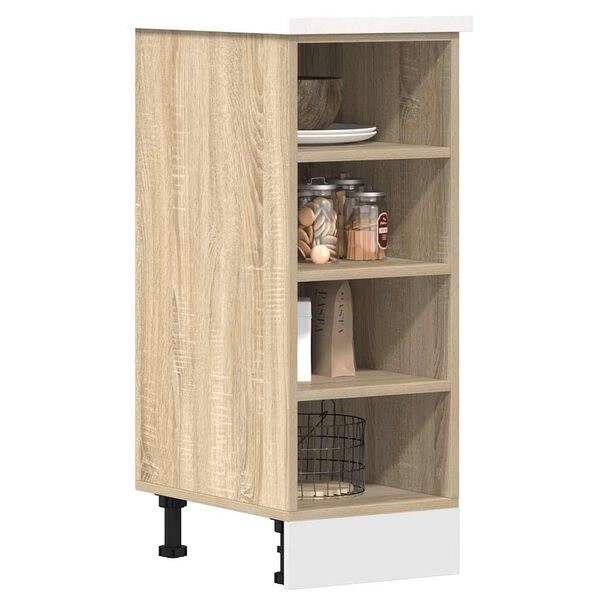 vidaXL Meuble bas "Riga" Ch&ecirc;ne Sonoma 30&nbsp;x&nbsp;44,5&nbsp;x&nbsp;81,5&nbsp;cm Bois d'ing&eacute;nierie