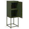 vidaXL Buffet vert olive 36x39x107 cm acier