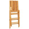 vidaXL Chaises pliantes, lot de 4, 47 x 61 x 90 cm, en bois de teck massif