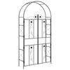 vidaXL Arche de jardin Uni Noir 115 x 37 x 226 cm