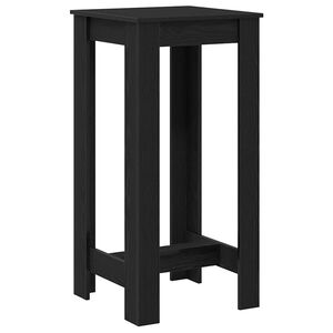 vidaXL Table de bar 51 x 50 x 103,5 cm Bois d'ing&eacute;nierie Ch&ecirc;ne noir
