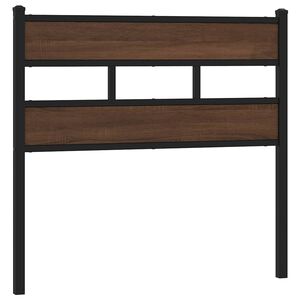 vidaXL T&ecirc;te de lit de remplacement ch&ecirc;ne marron 75 cm