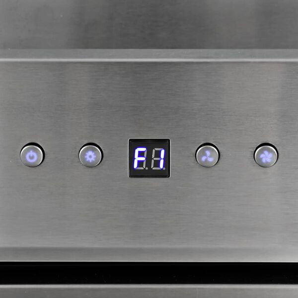 vidaXL Hotte murale 60 cm Acier inoxydable et verre tremp&eacute; Argent&eacute;