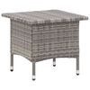 vidaXL Table &agrave; th&eacute; Gris 50x50x47 cm R&eacute;sine tress&eacute;e