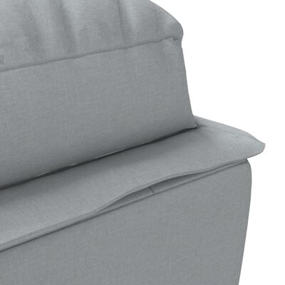 vidaXL Chaise longue de massage avec coussins gris clair tissu