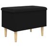vidaXL Banc de rangement noir 62x42x46 cm bois d'ing&eacute;nierie