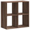 vidaXL Biblioth&egrave;que ch&ecirc;ne marron 68,5x32x68,5 cm bois d'ing&eacute;nierie