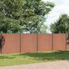 vidaXL Panneau de cl&ocirc;ture marron 1564x186 cm WPC